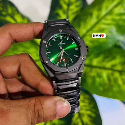 Watch hublot dark grey green