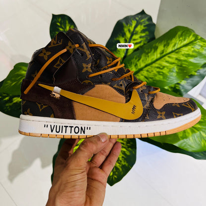 Shoes nike air jordan 1 high x lv leather laces