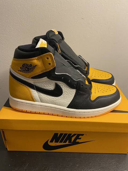Shoes nike air jordan 1 taxi 🚕 yellow mustard 💛 black