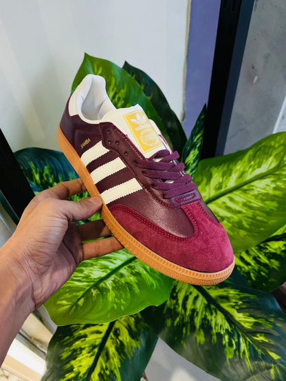 Shoes adidas samba wine mehroon