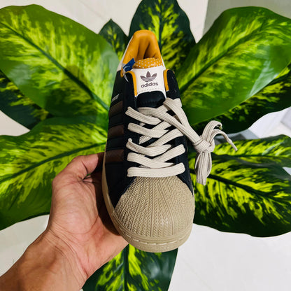 Shoes adidas superstar new blue brown mustard contrast 🙌
