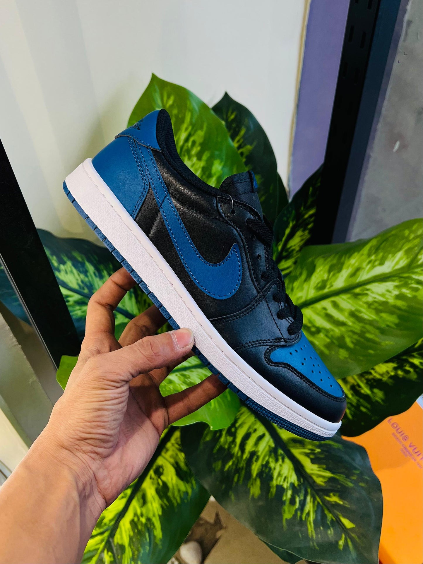 Shoes Nike air jordan 1 blue black low