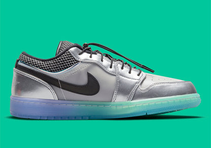 Shoes nike air jordan 1 low grey mettalic silver grey