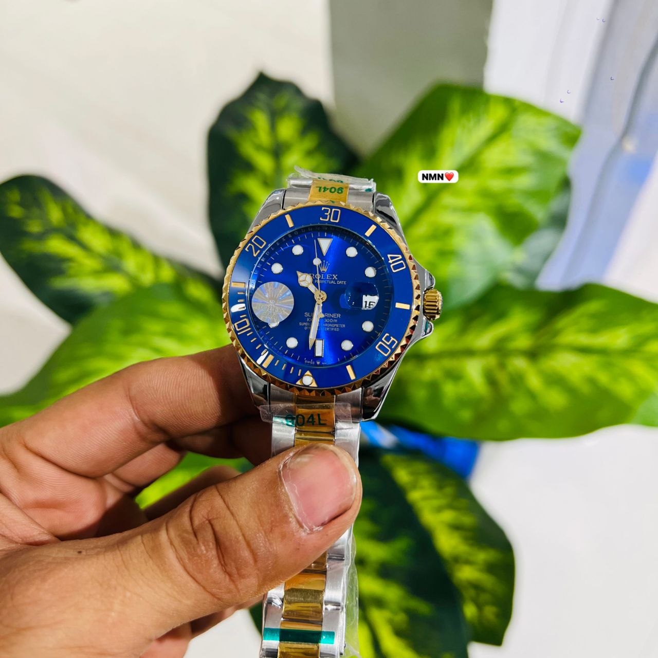 Watch premium rolex gold green (Copy 7)