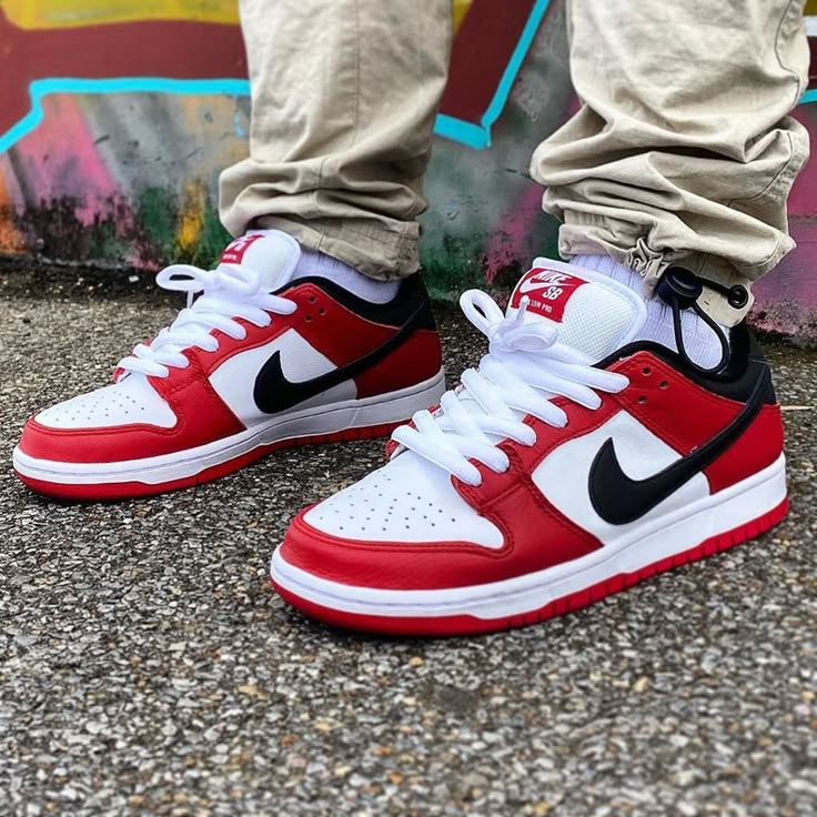 Shoes nike sb dunk red low pro