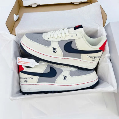 Shoes nike airforce 1 off white blue grey matching