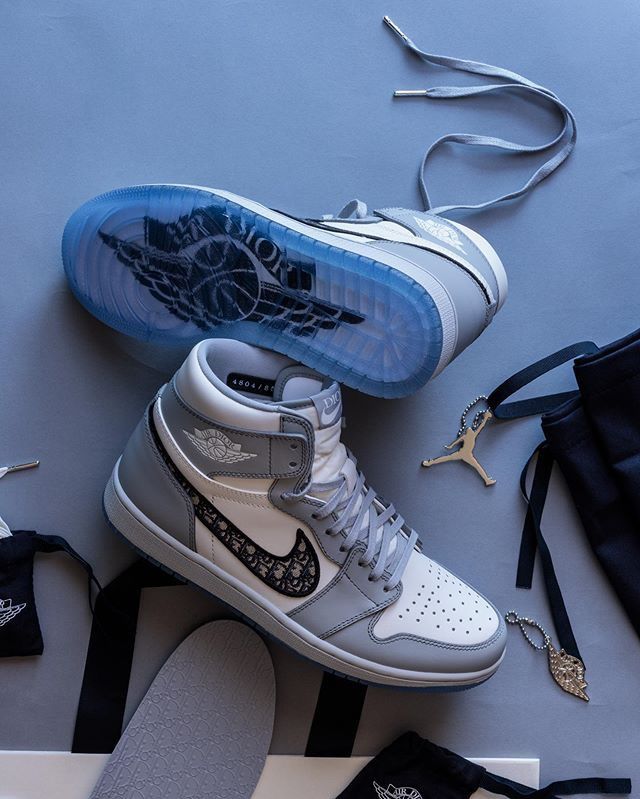 Shoes nike air jordan 1 christian dior