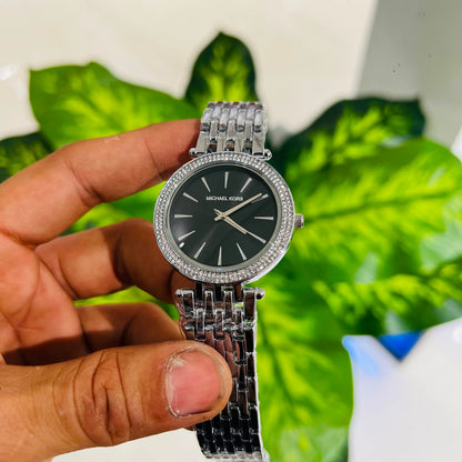 Girls watch mk silver black