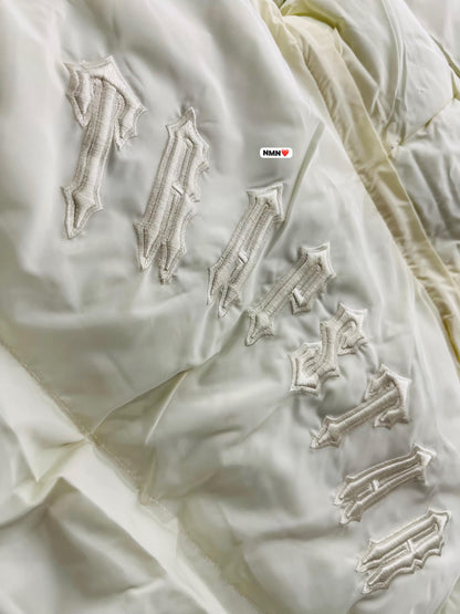 Jacket heavy trapstar pearl white