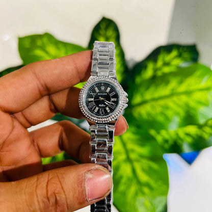 Girls watch rolex silver