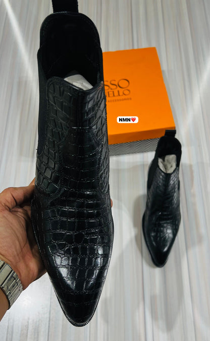 Formal chelsea rosso brunello black woodsole