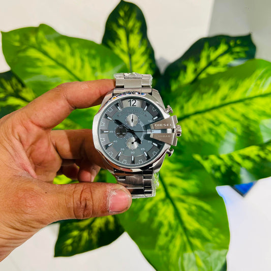 Watch diesel silver grey