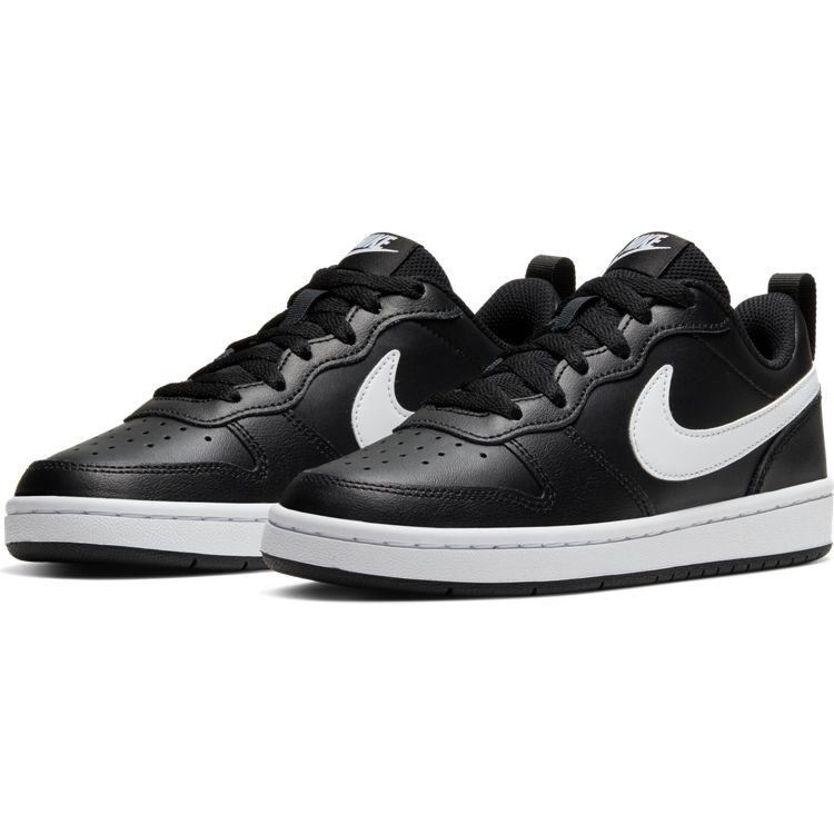 Shoes nike court borough low black white matching