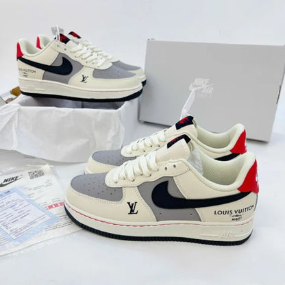 Shoes nike airforce 1 off white blue grey matching