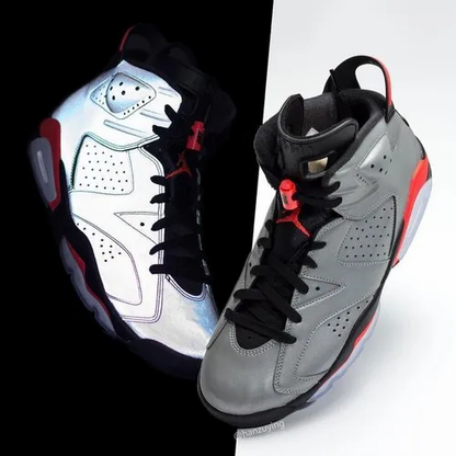 Shoes nike jordan retro 6 reflective silver