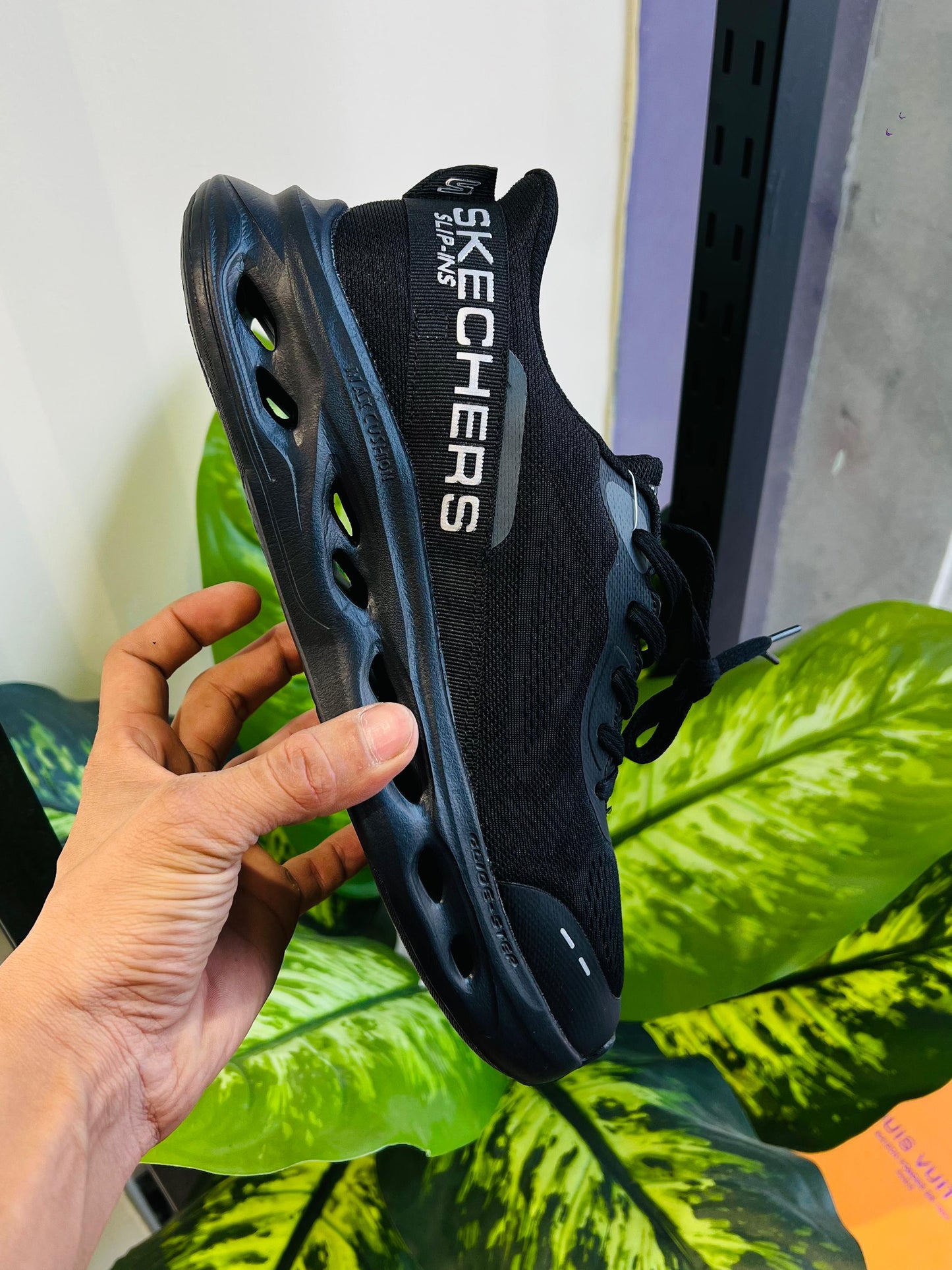 Shoes Skechers slip ins black running