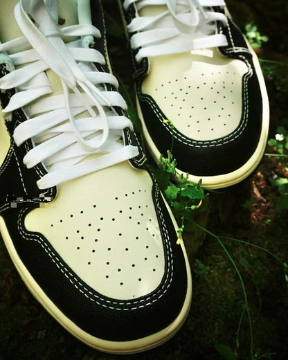 Shoes nike air jordan 1  low coconut milk cream black matching