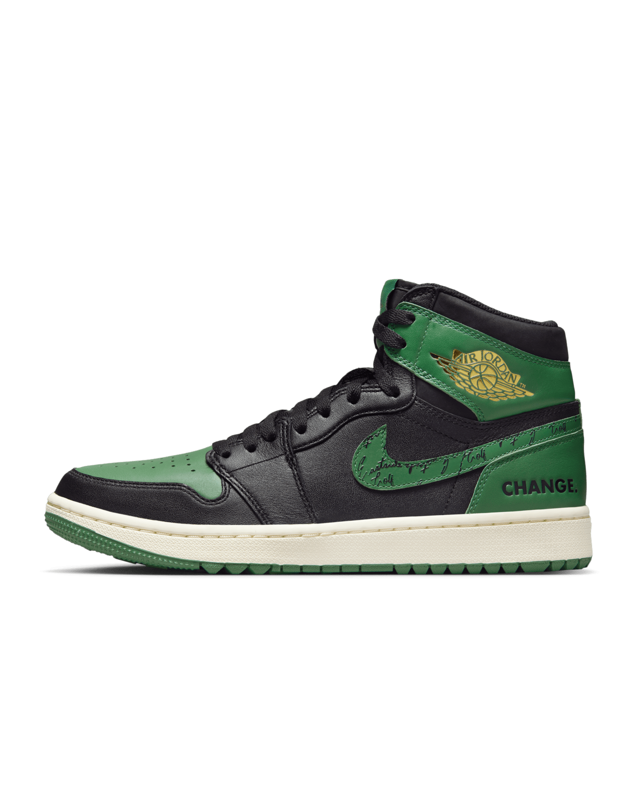 Shoes nike Air Jordan 1 High G x Eastside Golf Black and Malachite the change 1961
