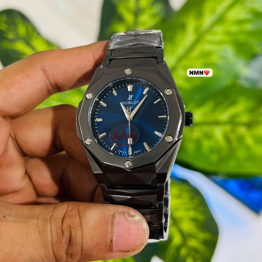 Watch hublot dark grey blue