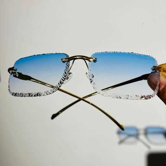 Shades cartier frameless blue