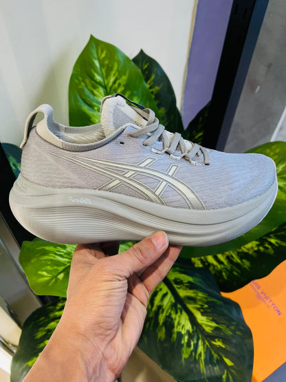 Shoes Asics running grey