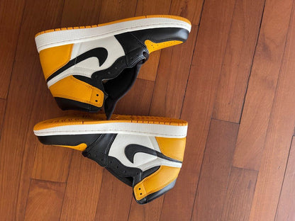 Shoes nike air jordan 1 taxi 🚕 yellow mustard 💛 black