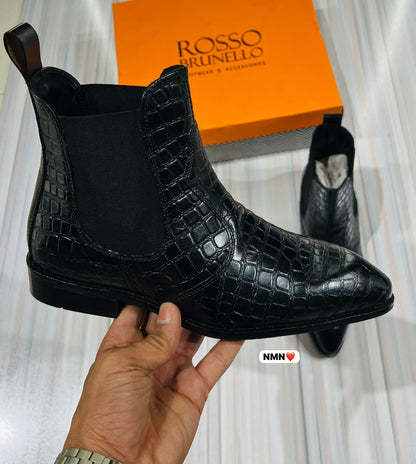 Formal chelsea rosso brunello black woodsole