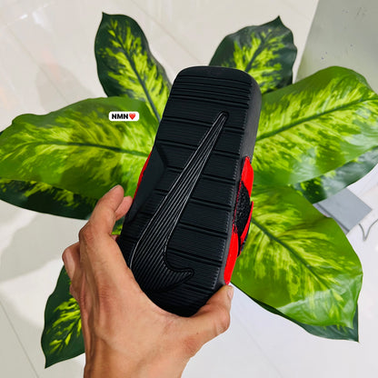 Slippers nike red black