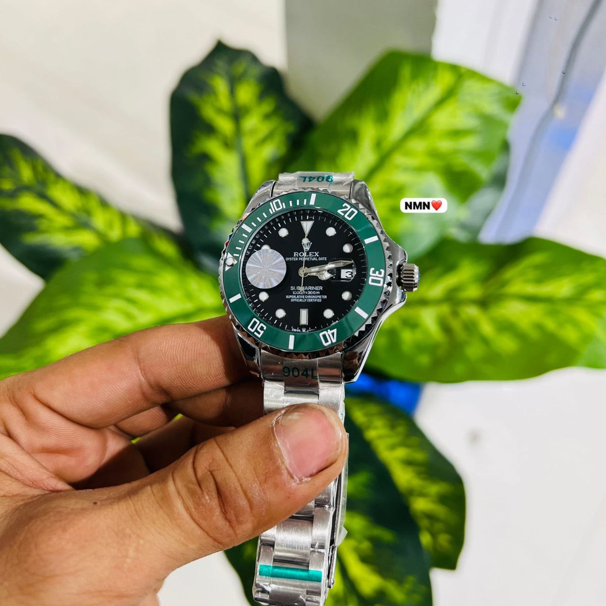 Watch premium rolex gold green (Copy 10)