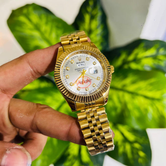 Watch rolex gold silver