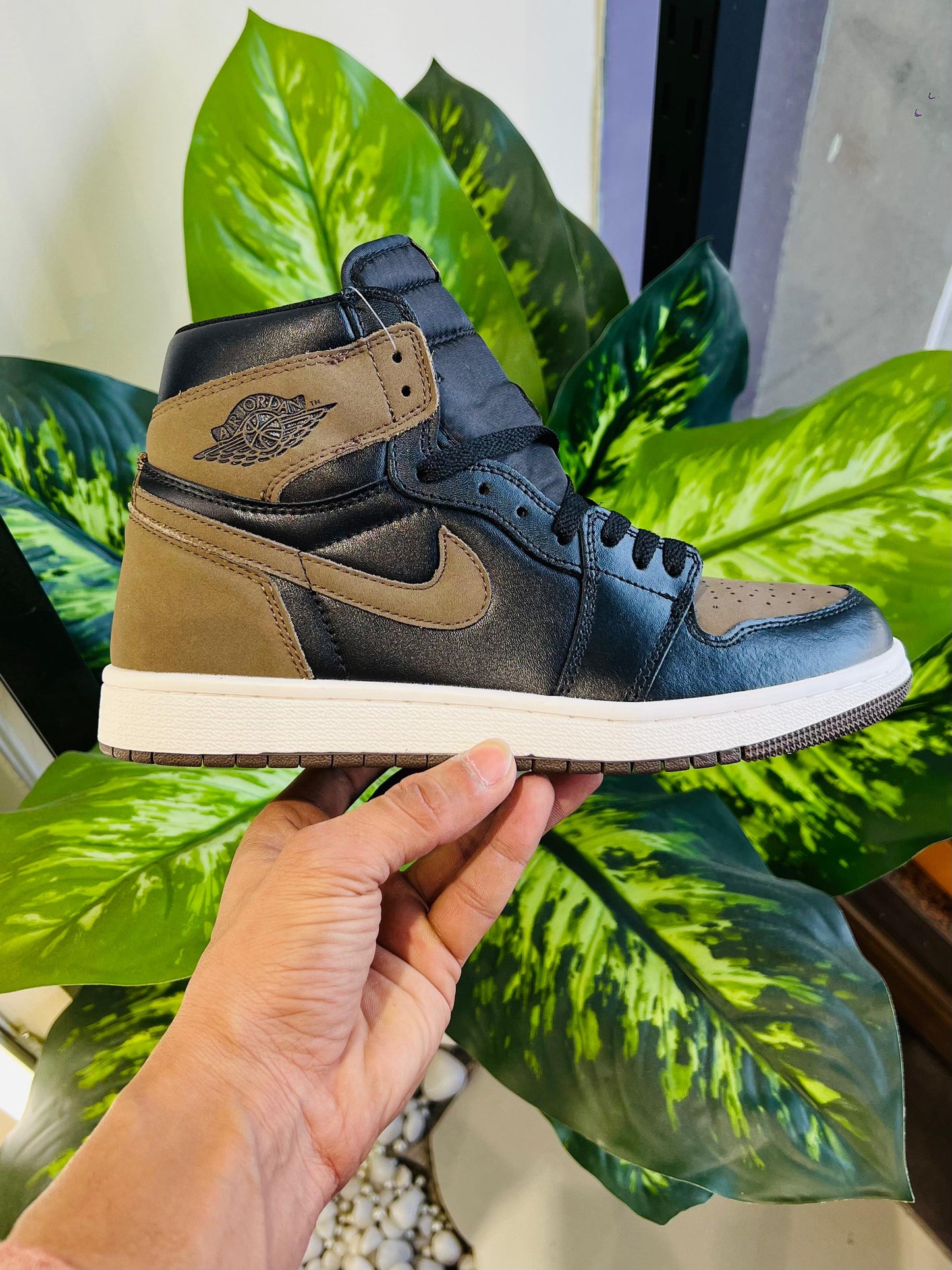 Shoes nike air jordan 1 high black brown mocha