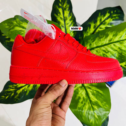 Shoes nike airforce 1 red love you forever drake