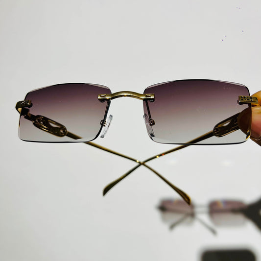 Shades cartier frameless brown
