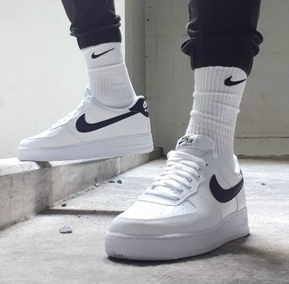 Shoes nike airforce 1 white black swoosh
