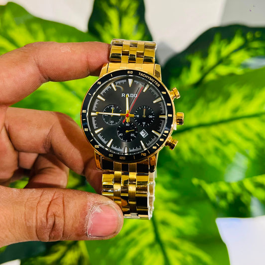 Watch rado gold black