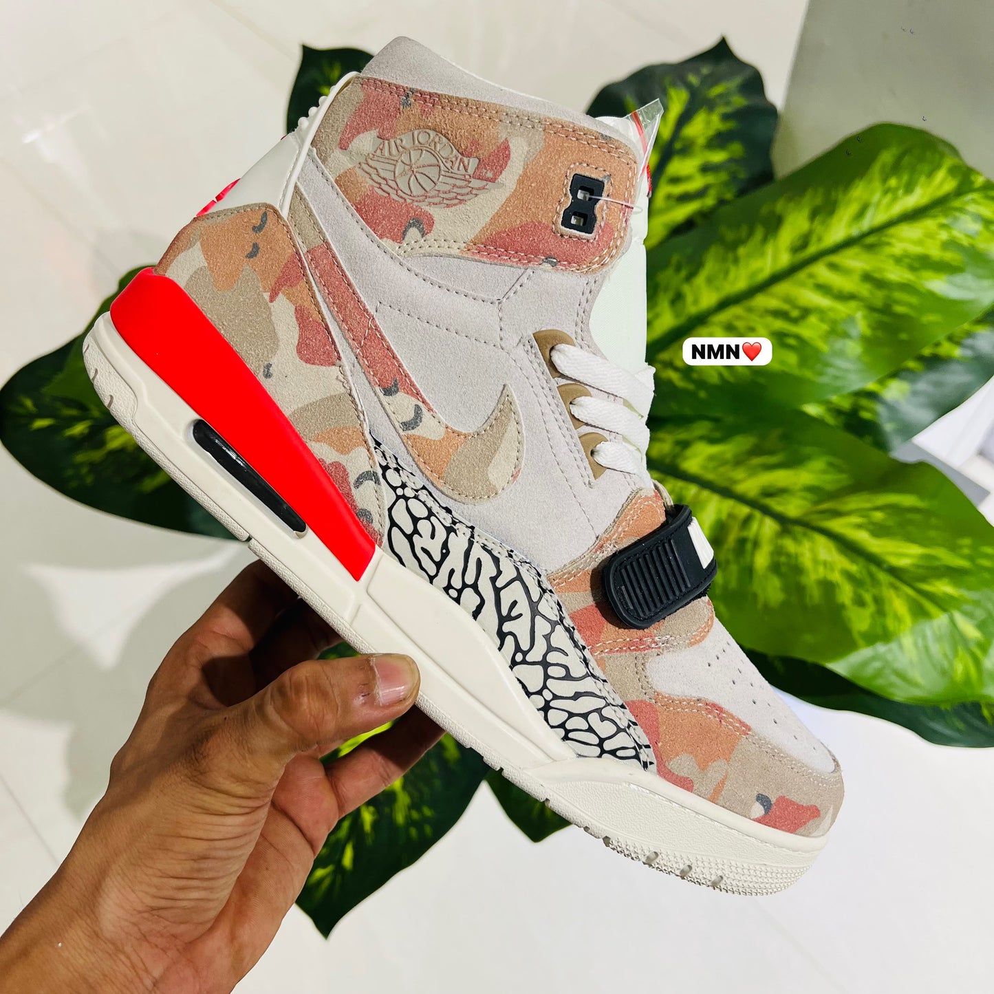 Shoes nike jordan legacy orange red camouflage