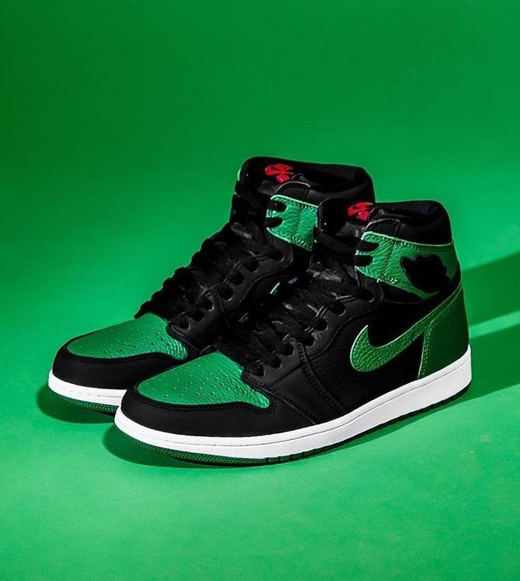 Shoes Nike air jordan 1 green black