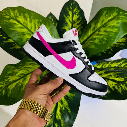 Shoes nike sb dunk black pink swoosh