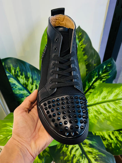 Shoes christian louboutin red botton red sole spike