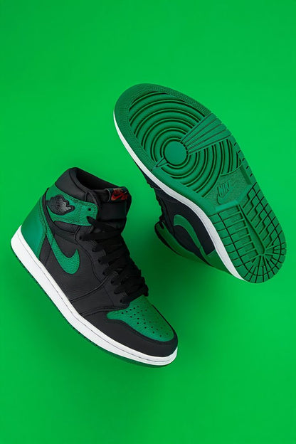 Shoes Nike air jordan 1 green black high