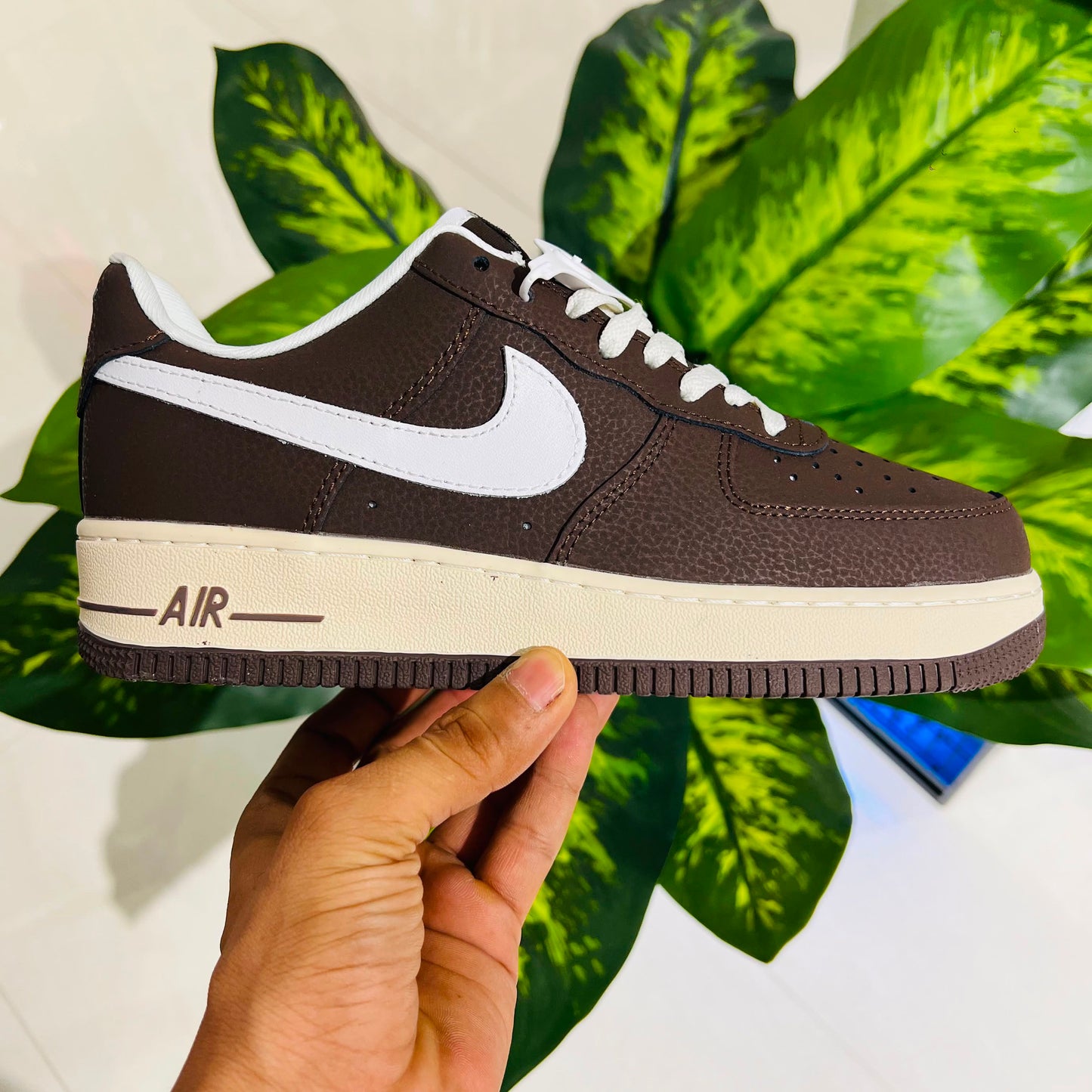 Shoes nike airforce 1 brown cream