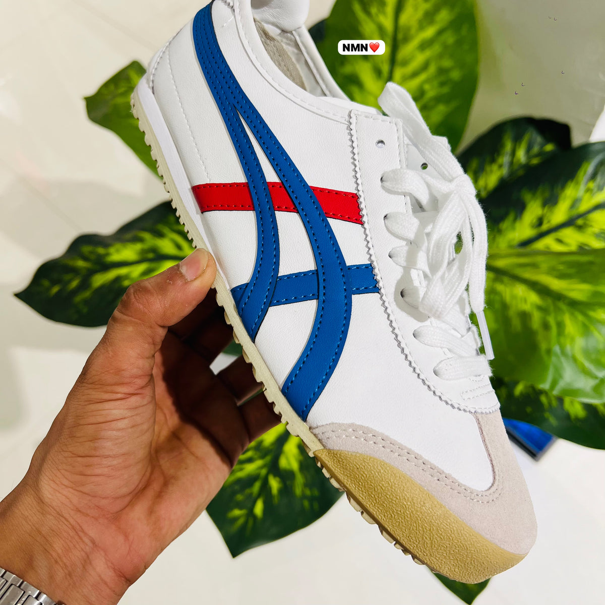 Shoes asics onitsuka tiger white blue matching