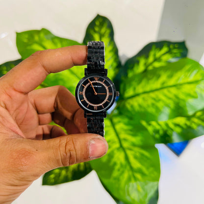 Girls watch armani black