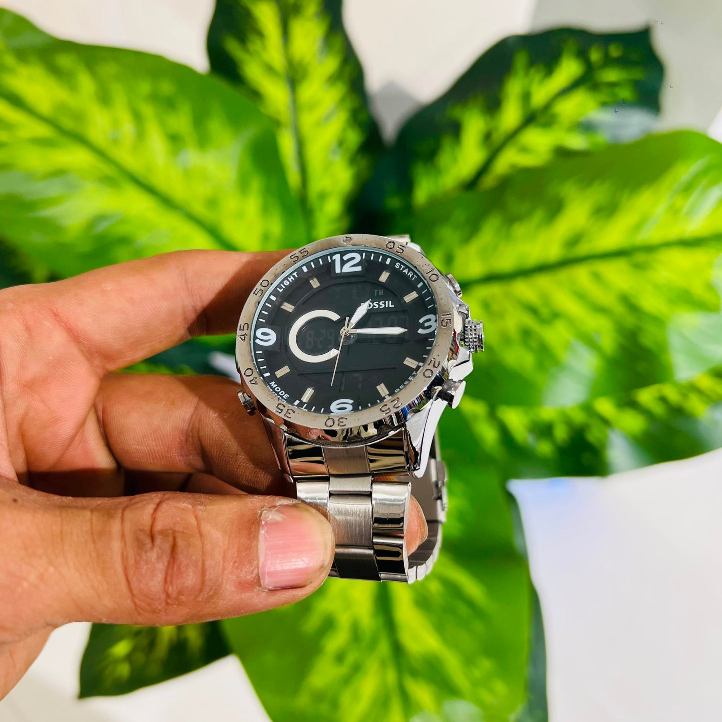 Watch ck silver digital
