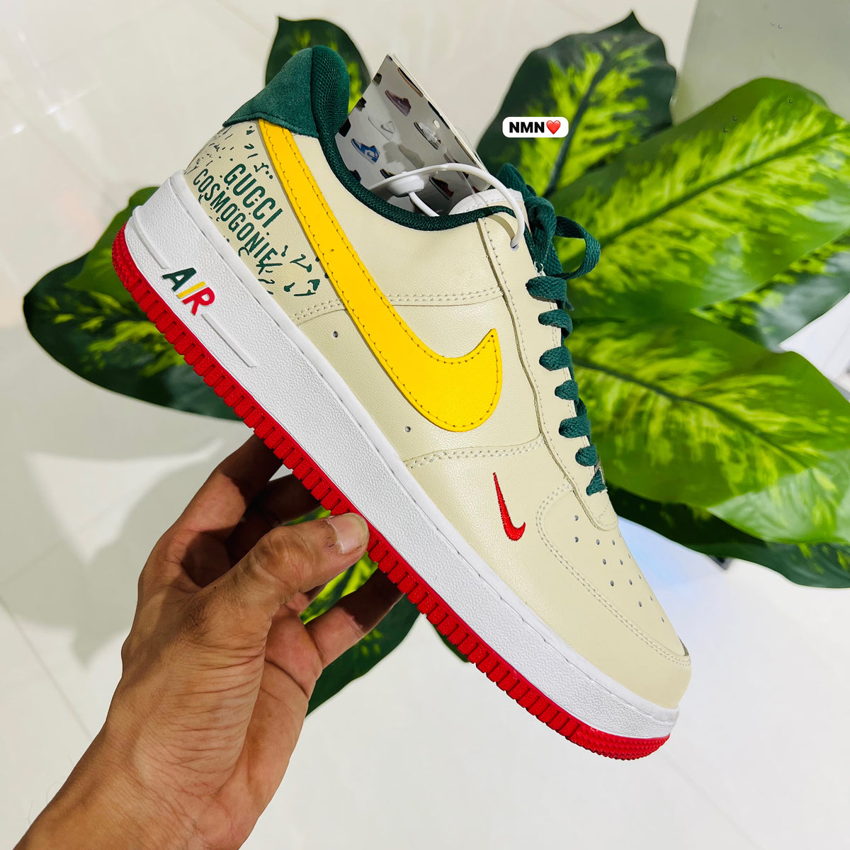 Shoes nike airforce 1 gucci cream red matching