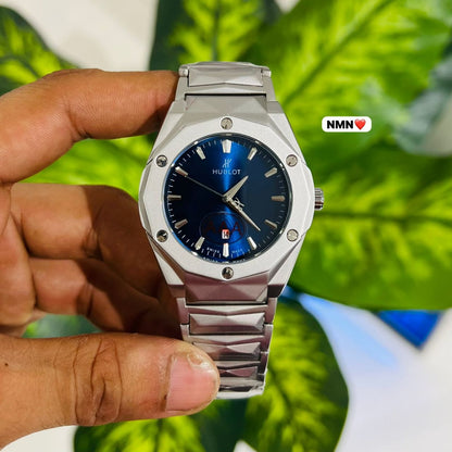 Watch hublot grey blue