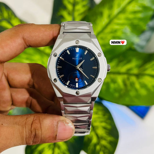 Watch hublot grey blue