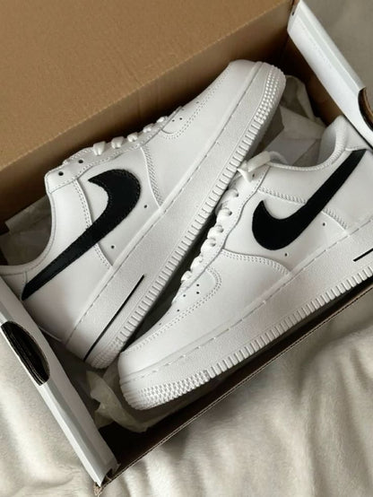 Shoes nike airforce 1 white black swoosh