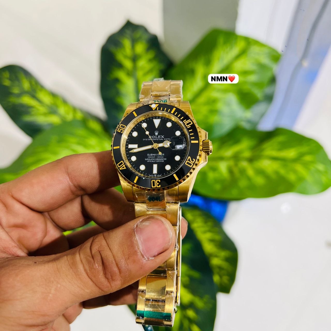 Watch premium rolex gold green (Copy 4)