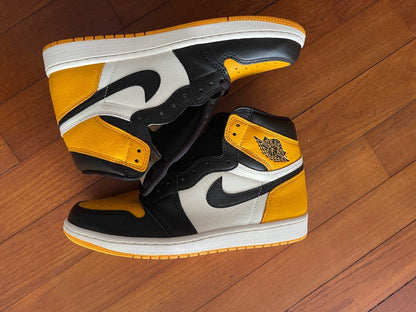 Shoes nike air jordan 1 taxi 🚕 yellow mustard 💛 black